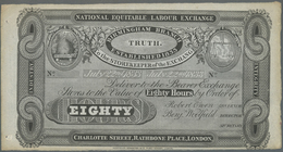 Great Britain / Großbritannien: 80 Hours 1833 Remainder Note Of The National Equitable Labour Exchan - Altri & Non Classificati