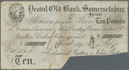 Great Britain / Großbritannien: Somersetshire 10 Pounds 1847, Grant 3354C, Cancelled At Lower Right, - Other & Unclassified