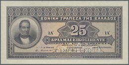 Greece / Griechenland: 25 Drachmai 1923 Color Trial P. 71ct, Consisting Of 2 Seperate Printed Front - Grecia