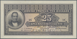 Greece / Griechenland: 25 Drachmai 1923 Color Trial P. 71ct, Consisting Of 2 Seperate Printed Front - Griechenland