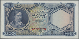 Greece / Griechenland: 1000 Drachmai ND(1944) Color Trial P. 172ct, Ink Number Written By Printer At - Grecia