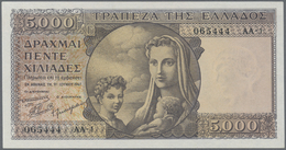 Greece / Griechenland: 5000 Drachmai 1947, P.181a In Perfect UNC Condition - Griechenland