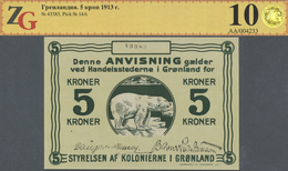 Greenland / Grönland: 5 Kroner 1913, P.14A In Perfect Condition, ZG Graded 68 GUnc - Greenland