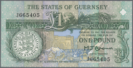 Guernsey: Set With 4 Banknotes Containing 1, 5, 10 And 20 Pounds ND(1990-2016), P.52a, 53b, 54a, 55b - Andere & Zonder Classificatie