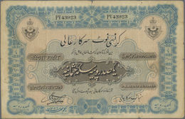 India / Indien: Hyderabad 100 Rupees ND(1916-36) P. S266 In Used Condition With Vertical And Horizon - Indien