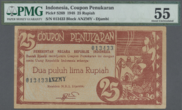 Indonesia / Indonesien: 25 Rupiah 1948 "Coupon Penukaran" Issue, P.S269 With Minor Edge Damages, PMG - Indonésie