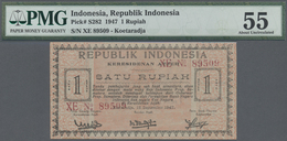 Indonesia / Indonesien: Residency, Atjeh, Koetaradja 1 Rupiah 1947, P.S282 In Excellent, Almost Perf - Indonesië