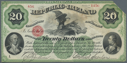 Ireland / Irland: "The Republic Of Ireland" 20 Dollars 186x P. NL, Never Folded, Extremly Crisp Orig - Irlanda