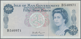 Isle Of Man: Set With 9 Banknotes Series 1961 – 1979 50 Pence 6x 209462, 027644, A 288550, C 553306, - Autres & Non Classés