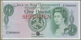 Isle Of Man: 1 Pound ND(1972-76) Color Trial P. 29act In The Colors Of The Later Issued P. 38 And Pr - Altri & Non Classificati