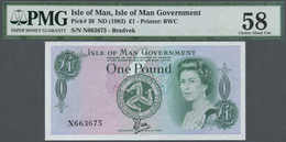 Isle Of Man: 1 Pound ND(1983), P.38 (Bradvek) Running Pair N 663674, 663675 PMG 58 Choice About UNC - Altri & Non Classificati