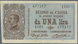 Italy / Italien: Set Of 2 Notes 1 Lira L.1914 P. 36a,b, XF And AUNC, Nice Set. (2 Pcs) - Altri & Non Classificati