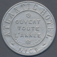 Italy / Italien: Italy : Stamp Money "ATLANTIC HOTEL NICE", Aluminium Capsule With 5C. Victor Emanue - Andere & Zonder Classificatie