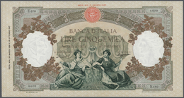 Italy / Italien: 5000 Lire 1955 P. 85c / Bi788, Pressed But Very Crisp And Colorful Without Holes, T - Autres & Non Classés