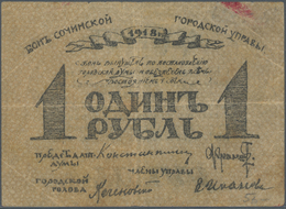 Russia / Russland: North Caucasus Sochi 1 Ruble 1918 R*6951 In Condition: F. - Russie