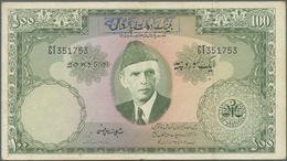 Bangladesh: Rare Note Of 100 Rupees Pakistan With Stamp "Bangladesh" On Front Side P. 3D, Used With - Bangladesch