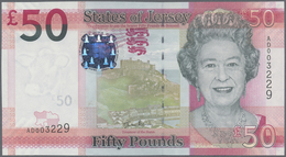 Jersey: Set With 5 Banknotes 1, 5, 10, 20 And 50 Pounds ND(2010), P.32-36, All In Perfect UNC Condit - Other & Unclassified