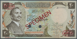 Jordan / Jordanien: 20 Dinars 1981 Specimen P. 21s2, Rarely Seen As PMG Graded Note In Condition: PM - Jordanië