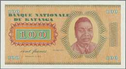Katanga: 100 Francs Series 1960 Proof Without Serial Number, Signature And Date, P.8p In Perfect UNC - Altri – Africa