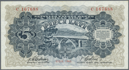 Latvia / Lettland: 5 Lati 1940 P. 34a, Latvian Govenment Exchange Note, Series C, Sign. Karlsons, 3 - Latvia