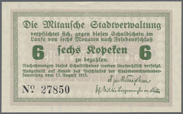 Latvia / Lettland: Mitau City Government 6 Kopeks 1915, Pick NL (PLATBARZDIS #10b) With Text "zu Bez - Lettonia