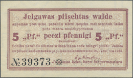 Latvia / Lettland: Mitau 5 Pfennig 1915 Plb. 34a In Condition: AUNC. - Latvia