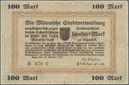 Latvia / Lettland: Mitau City Government 100 Mark 1915, Pick NL (PLATBARZDIS #35), Highly Rare Note - Latvia