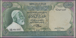 Libya / Libyen: Very Rare Archival Banknote Trial Of 10 Dinars ND, Composit Essay, Partly Printed, P - Libia