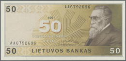 Lithuania / Litauen: 50 Litu 1991 P. 49 In Condition: UNC. - Lituania