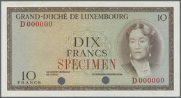 Luxembourg: 10 Francs ND(1954) Color Trial P. 48ct, Residuals From Attachment To Presentation Book A - Lussemburgo
