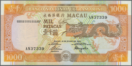 Macau / Macao: 1000 Patacas 1991 P. 70b In Condition: UNC. - Macao