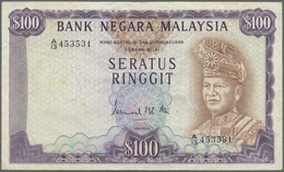 Malaysia: Bank Negara Malaysia 100 Ringgit ND(1976-81), P.17, Still Nice And Attractive Note With A - Malesia