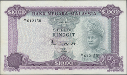 Malaysia: Rare Note Of 1000 Ringgit ND P. 18, Very Very Light Hand Hard To See Center Bend, Light Ha - Malesia