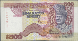 Malaysia: 500 Ringgit ND P. 33, Key Note Of The Series, In Condition: XF+ To AUNC. - Malaysia