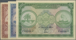 Maldives / Malediven: Very Rare Set Of The First Issue Of The Maldivian State Treasury Comprising 1, - Maldive