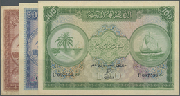 Maldives / Malediven: Very Rare Set Of The First Issue Of The Maldivian State Treasury Comprising 1, - Maldiven