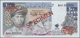 Mauritania / Mauretanien: Banque Centrale De Mauritanie 100 Ouguiya 1975 De La Rue SPECIMEN, P.3As I - Mauritania