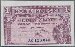 Poland / Polen: 1 Zloty 1939 Remainder, P.79r In UNC Condition - Pologne