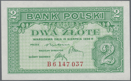 Poland / Polen: 2 Zlote 1939 Remainder, P.80r In UNC Condition - Polen