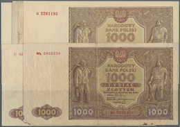 Poland / Polen: Set With 6 Banknotes Of The 1000 Zlotych 1946, P.122 Comprising Series “A.4542187” ( - Poland