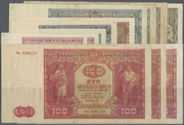 Poland / Polen: Set With 12 Banknotes 1946 Series With 2 X 1 Zloty P.123 (UNC), 2 Zlote P.124 (UNC), - Polonia