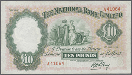 Northern Ireland / Nordirland: 10 Pounds 1959 P. 160b, The National Bank Limited, Light Folds, Seems - Altri & Non Classificati