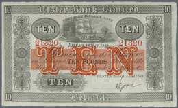 Northern Ireland / Nordirland: 10 Pounds 1933 P. 308, Ulster Bank Limited, Strong Paper With Origina - Altri & Non Classificati