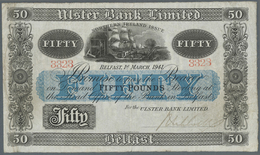 Northern Ireland / Nordirland: 50 Pounds 1941 P. 319, Ulster Bank Limited, Used With Folds And Light - Autres & Non Classés