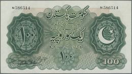 Pakistan: Set Of 2 CONSECUTIVE Notes 100 Rupees ND(1948) P. 7 With Serial Numbers #586513-#586514, B - Pakistan