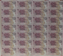 Papua New Guinea: Uncut Sheet Of 35 Pcs 5 Kina 2000 P. 19 In Condition: UNC. (35 Pcs Uncut) - Papua Nuova Guinea