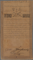 Poland / Polen: 50 Zlotych 1794, P.A4 With Watermark Arms, Very Rare Note In Great Condition With A - Polonia