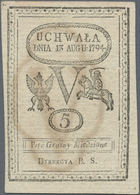 Poland / Polen: 5 Groszy 1794, P.A8 With Watermark "V", Very Nice Condition For It's Age With A Few - Polonia