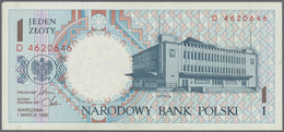 Poland / Polen: 1 Zloty 1990, Printed By Giesecke & Devrient, Munich, P.164 Issued Note Without The - Poland