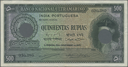 Portuguese India / Portugiesisch Indien: Rare Denomination Of This Series 500 Rupias 1945 P. 40, Hol - India